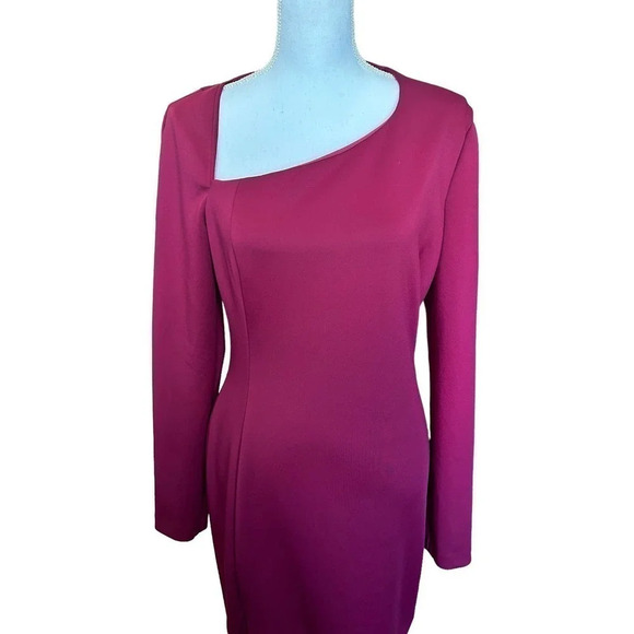 BLACK Halo Akasha Gown Asymmetrical Neckline - Picture 4 of 10